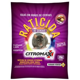 raticida granulado cereais citromax 25g