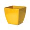 vaso cachepo elegance nutripla quadrado amarelo