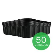 vaso embalagem mudas nutriplan 11 litro preto 50 unidades