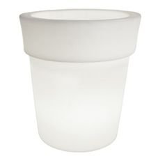 cachepot iluminado vaso 50 branco usare