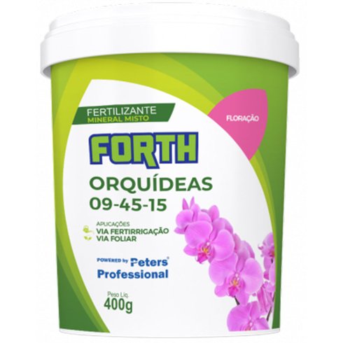 Fertilizante Farelado para Orquídeas - Floração - 09-45-15 Forth (Peters)  400 g