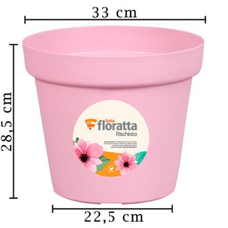 vaso floratta 33 redondo rischioto rosa medidas