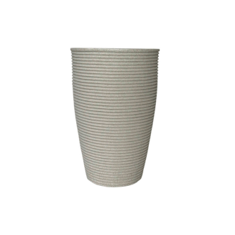 vaso 45 cone riscato branco marmore