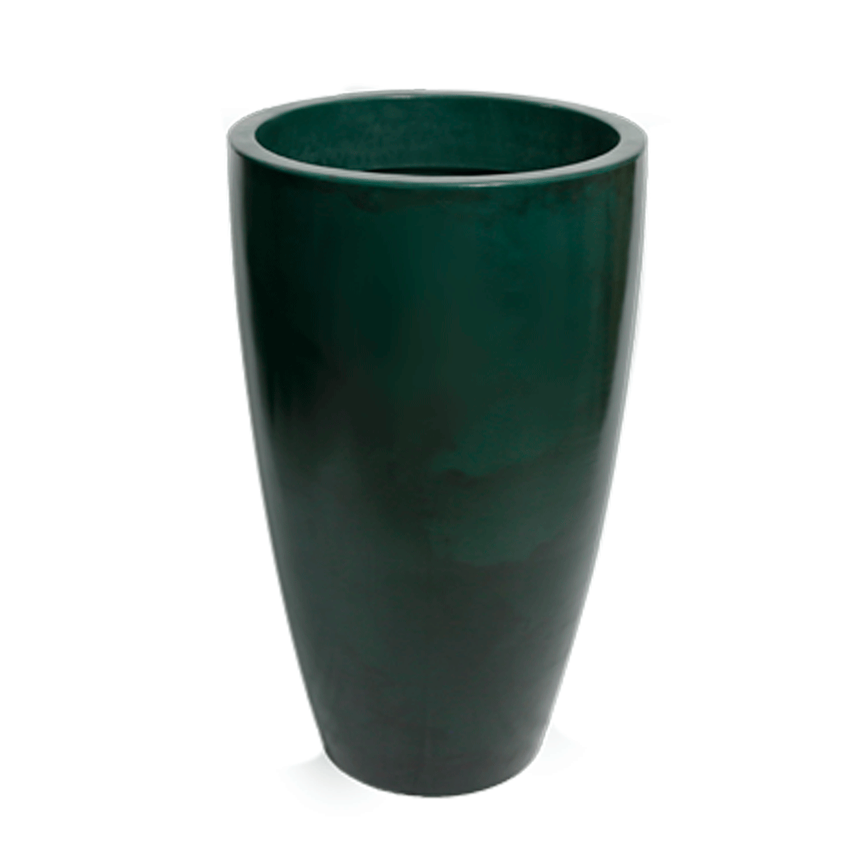 Vaso de Polietileno Redondo ALTO VERONA tam 30 x 53 cm Vasart cor Antique  Verde